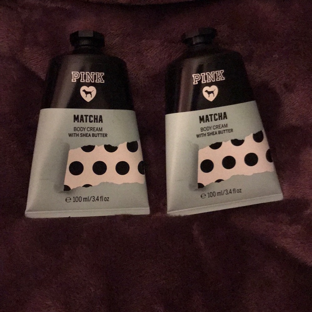 PINK matcha body cream